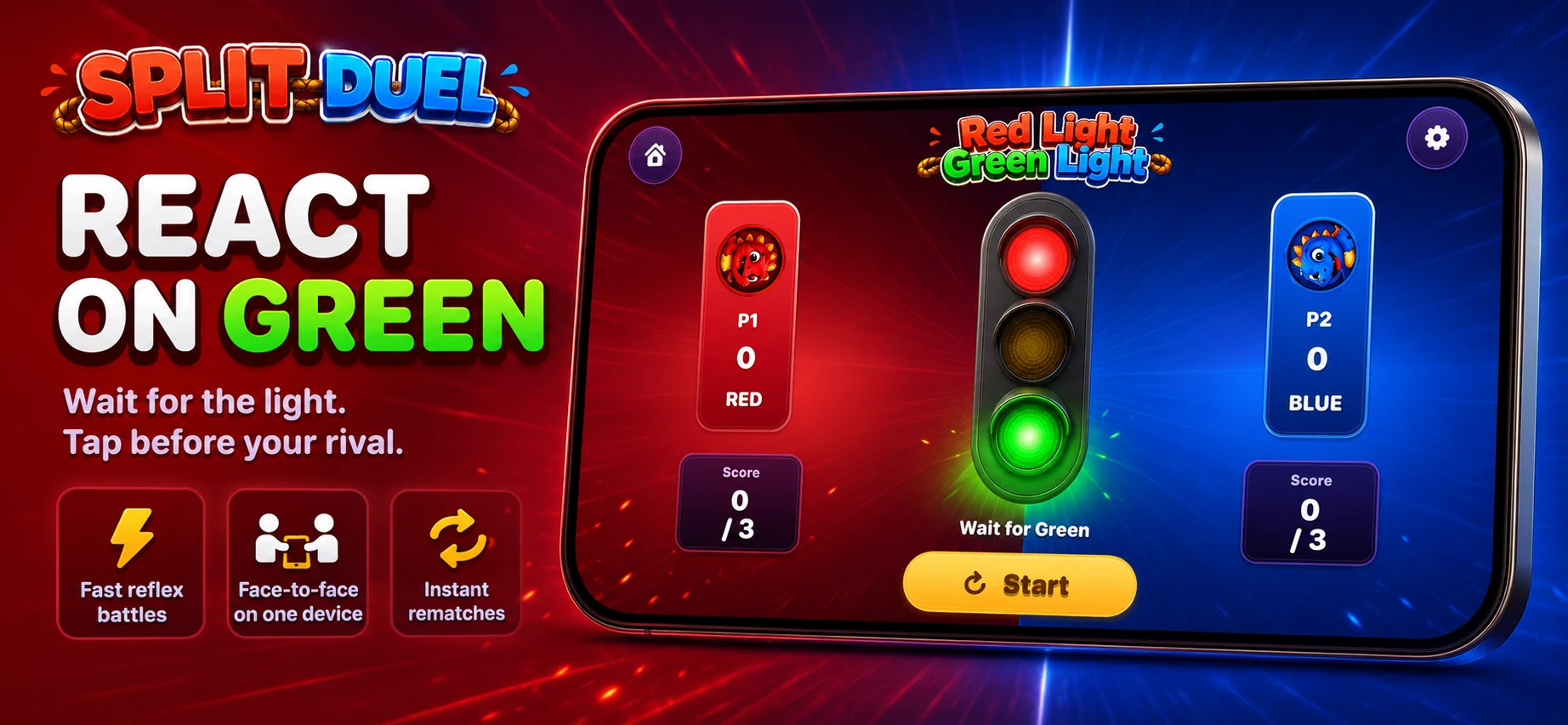 Split Duel 红绿灯游戏宣传图